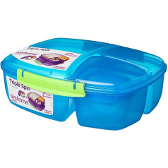 Sistema Lunch Triple Split Lunch Box / Pusdienu kaste ar jogurta trauku, 2 L, dažādas krāsas