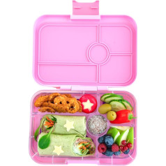 yumbox Tapas XL pusdienu kaste (Capri rozā, 5 gab.) - Bento kaste pieaugušajiem | Sadalīta pusdienu kaste | Necaurlaidīgi nodalījumi, CPIII20222210B