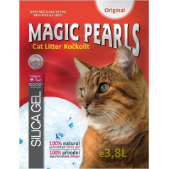 Placek Silikona smiltis kaķu tualetei :  MAGIC PEARLS Original, 3.8 l