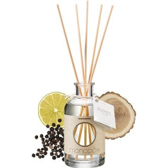 MONODOR Egoiste Fragrance Sticks Room Fragrance Made in Italy - Long-Lasting 200 ml - Sustainable Room Fragrance Lime - Pepper - Wood - Carnation - for Elegant, Spicy Room Climate