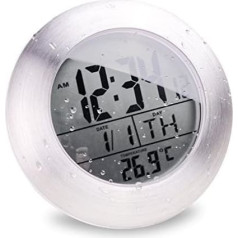 Itian Dusche Uhr Wasserdicht, Digitaluhr Timer Uhr LCD displejs, Badezimmer Uhr Temperatur Wanduhr