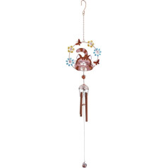 Something Different Vairumtirdzniecība Cat Wind Chime, rozā krāsā