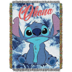 Disney Lilo & Stitch Shibori Stitch austs gobelēns, 48 x 60 collas, daudzkrāsains