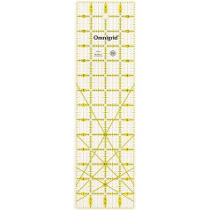 Prym Omnigrid 4 x 14 Quilt-Lineal, akrils, krāsainas, 5 mm