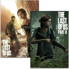 Plakātu komplekts The Last of Us Part I & II (61 cm x 91,5 cm) 2 videospēļu plakātu komplekts