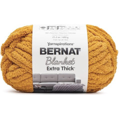 Bernat Extra Thick Gold dzija 600 g poliestera 7 Jumbo adīšanas / tamborēšanas sega