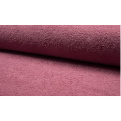 Beidseitig Baumwolle Frottee Stoff Alt Rose - roze, 1Mtr - 150cm x 100cm