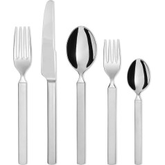 Alessi 4180S5 Besteckset 5-TLG, Edelstahl, Silber, 11 x 4 x 27 cm, 5 gabaliņi