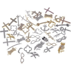 RUBYCA Mix Sortiment 100pcs Lot Metall metāls, kas ir cieši savienots ar rokassegu Verbinder Perlen DIY Schmuck Shamballa