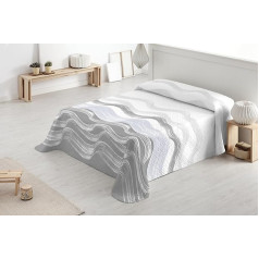 Degrees home Paraiso - Gultas pārklājs gultai 135 cm - Bouti Bed - Pavasaris/Vasara - 230 x 260 cm - Pelēks