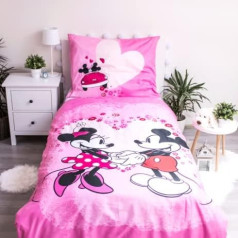 Jerry Fabrics F - Minnie Mouse gultasveļa - 2 daļas - Segas pārvalks bērniem - abpusējs - 140 x 200 cm - pārvalks spilvenam - 70 x 90 cm - 100% poliesters