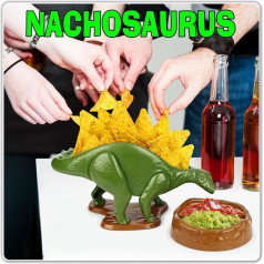 Funwares NACHOsaurus Schalen-Set für Dips und Snacks, aus Kunststoff, Grün