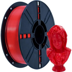 PLA Plus (PLA+) 3D filaments 1,75 mm PLA Plus, izmēru precizitāte +/- 0,02 mm, 1 kg spole (2,2 lbs) 3D printeru filaments 3D printeriem, sarkans