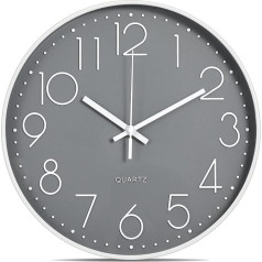 LISEDEER 30 cm Modern Quartz Silent Wall Clock Sweeping Second No Ticking Analogs sienas pulkstenis