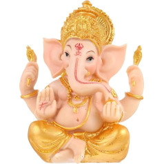 Mājas Ornaments. Ganesha Statue Lord of Success Sculpture Hindu dievs Statue Figūras Desktop Decor for Home Office Ganeshas Ganapati Statue