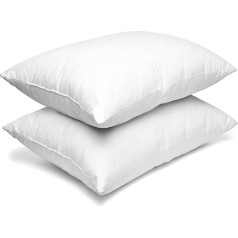 MH Home spilvens 2 Pack Medium Support Bounce Back Hotel Quality Firm Filling Bed Pillow for Side Stomach Back Sleepers Firm Body Pillow