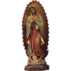 Paben Gvadelupes Madonnas reliģiskā statuete no sveķu sveķiem 15cm