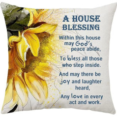 Nama sasilšanas dāvanas House Blessing Pillow Case apdare Jaunā mājas dāvana ģimenes draugiem Housewarming Dāvana Mīļotais pirmais mājas dekors Throw Pillow Covers