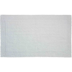 Grund organisch & beidseitig verwendbar Badteppich 100% Bio-Baumwolle, ultra soft, ÖKO-TEX-zertifiziert, 5 Jahre Garantie, LUXOR, Badematte 70x120 cm, weiss