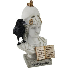 Veronese The Raven Nevermore On Pallas Athena Büste Statue