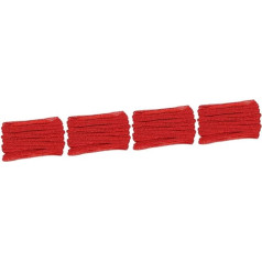 EXCEART 4 Rollen wellige Spitze Applikationen Verzierungen DIY-Spitze Randbereich Sofa Spitzenfransen selber machen Spitze für Handwerk Kleidung Tischdecke Tausendfüßler rot