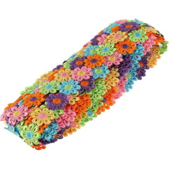 Lurrose 1 Rolle 15 Stickerei Dekorative Spitze Blumen Nähen Trimmen & Verzierungen Spitzenband Handwerk Spitzenbesatz Dekorieren Schmetterlingsband Braut Polyester Hochzeitskleid Patch