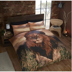 Rapport Aslan Lion Bettbezug-Set, Mehrfarbig, Doppelbett