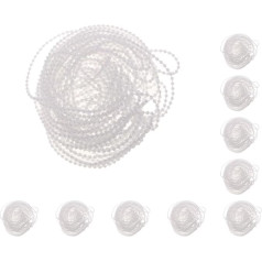 10 komplekts 10M Crystal Rhinestone Clasp Chain lentes lentes apdares kāzu pusei Decor