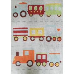 MANI TEXTILE Enfant paklājs, poliesteris, daudzkrāsains, 100 x 150 cm