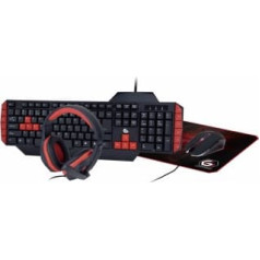 Gembird GGS-UMG4-02 4-in-1 Kit Keyboard + Mouse + Headphones + Mouse Pad