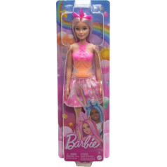 Barbie vienradzis lelle, rozā apģērbs