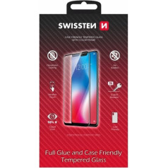 Swissten Full Face Tempered Glass Apple iPhone 13 / 13 Pro Black