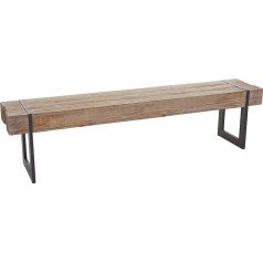 ‎Mendler Mendler HWC-A15 Ēdamistabas sols Rustic Solid Fir Wood MVG Certified Natural 180 cm