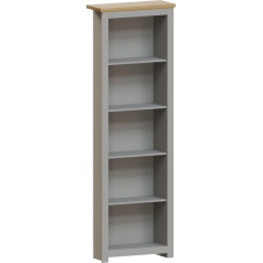 Vida Designs Biroja grāmatu plaukti MDF kokskaidu plātnes un melamīna finieris Grey Standard