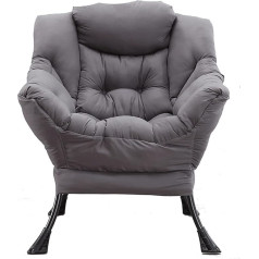 Tabker Sofa Chair Couch Bedroom Single Sofa Moon Lounge Armchair Dorm Balcony