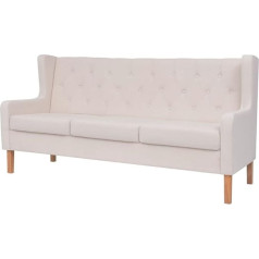 Camerina 3 Seater Sofa Fabric Cream White Living Room Sofas Small Sofa Bed Sofa Garden Sofa