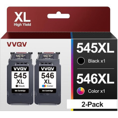 Vvqv PG-545 CL-546 XL PG-545XL CL-546XL Replacement for Canon Printer Cartridges 545 546 Multipack for Canon Pixma MX495 TR4550 TS3350 TS3150 TR4551 MG2550s MG2555s TS3151 MG3055 00 MG29 50 TS205