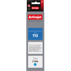 Effiki Activejet ae-113c tinte (rezerves tinte epson 113 c13t06b240; augstākās kvalitātes; 70ml; zila)