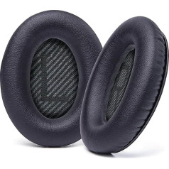 Micool Cushions Ausu spilventiņi Uzlabotie rezerves ausu spilventiņi Bose QC35 & QC35ii (QuietComfort 35) austiņām - mīkstāka āda, luksusa atmiņas putas, īpaši biezas, īpaši izturīgas