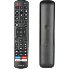 Ctrlbetter Tālvadības pults EN2BI27H Saderīgs ar Hisense Smart TV 32AE5500F 40AE5500F H43B7100 H43B7500 H50B7300 H55B7100 H55B7100 H55B7120 H55B7300 Rezerves kontrolieris ar PrimeVideo YouTube ETFLIX Puls