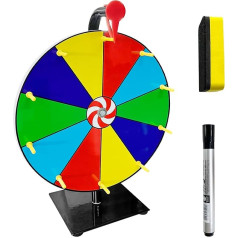 Wensdr 30 cm laimes ritenis griešanas galdam Griešanas balvu ritenis ar sausu dzēšgumiju un marķieri 10 risinājumi Laimes ritenis Party Win Wheel spēļu aksesuāri