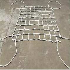 ELzEy Bagāžas tīkls, izturīgs pacelšanas tīkls, piekaramais automašīnas jumta spriegojuma tīkls Cargo Net Cover Garden Climbing Net 1.5x1.5m Net 12cm slodze 400kg