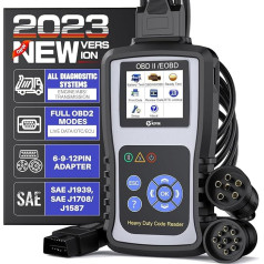 KZYEE KC601 Hochleistungs-Scan-Werkzeug, Diesel-LKW-Diagnose-Scanner, Getriebe, DPF-Codeleser und Radiergummi mit Live-Daten/ECU-Informationen für J1587/J1708 J1939 Truck