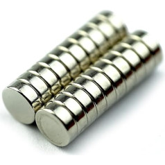 Magnet Expert® 6 mm diametrs x 2 mm biezums N42 neodīma magnēts - 0,73 kg (1000 gab.)