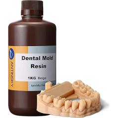 Antinsky Dental Moulded Resin Dental Model for DLP LCD Resin 3D Printer 405nm 1kg Augsta precizitāte un zema saraušanās Augsta temperatūra