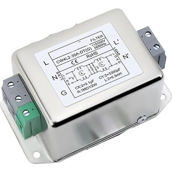 CW4L2-10A -DT -G DIN-Schienen-Netzfilter, einphasig, AC 220 V, gegen Frequenzharmonische(CW4L2-30A -DT -G snap on)