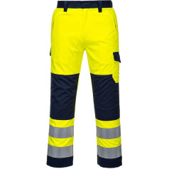 Portwest Hi-Vis Modaflame bikses, Bikses garums: Krāsa: dzeltena/melnbrūna, izmērs: regulāra, garums: regulāra, izmērs: