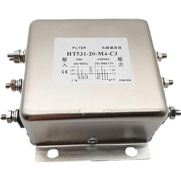 HT531-20-M4-C3 20A dreifasignāls 380V-Stromfiltrs