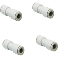 Tips Fittings AKH06-00 O.D gerades Rückschlagventil, One-Touch-Armaturen mit pneumatischen Kupferkomponenten, 6 mm