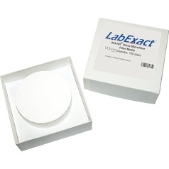 labexact 1200022 Grade 934 AH Glas Mikrofaser filtrs, bez saistvielas, Borosilikatglas, 1,5 µm, 12,5 cm (100 Stück)